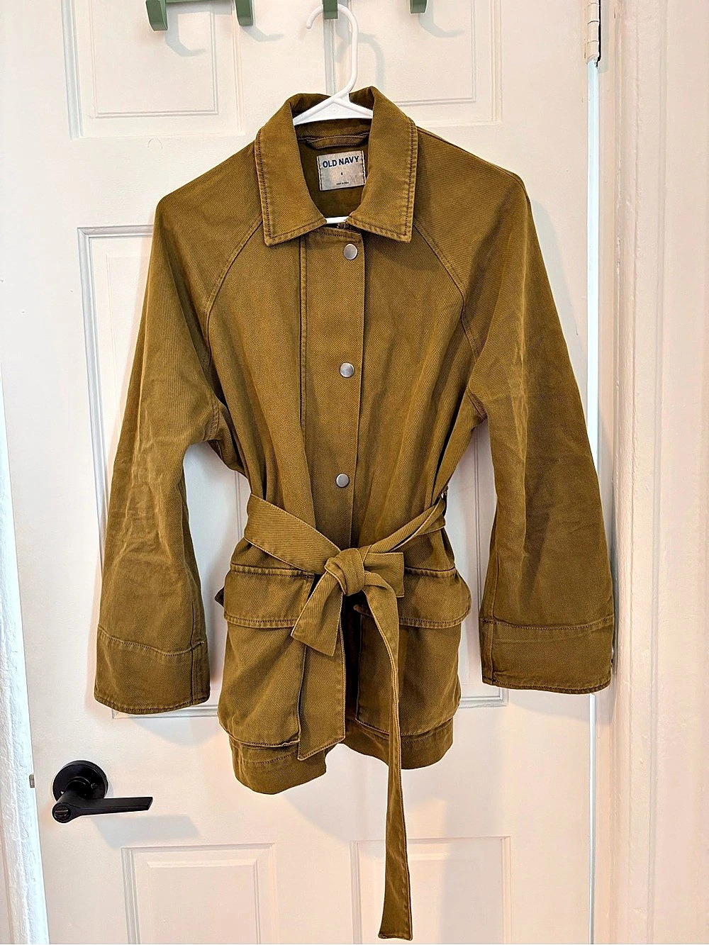 Old Navy Belted Utility Jacket in Brown